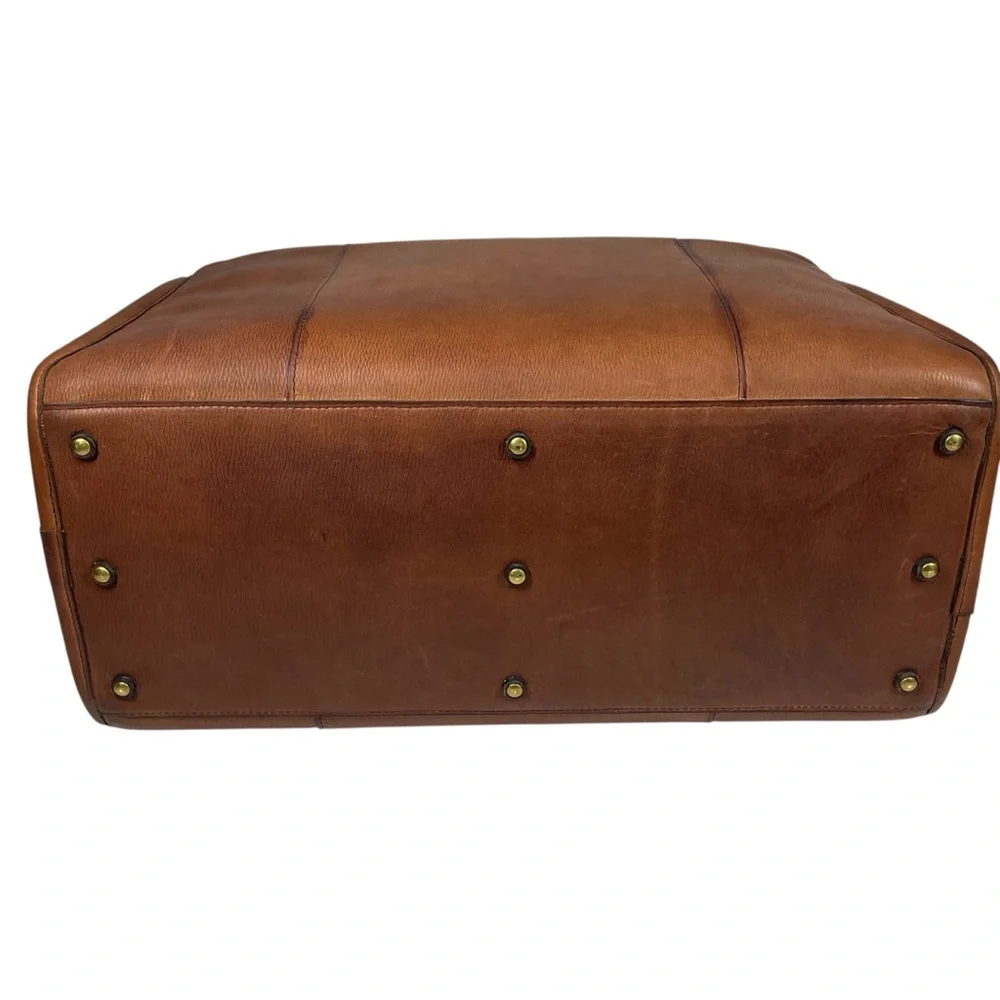 Glaser Designs 19” Leather Litigation Day Bag Satchel Briefcase Travel SF USA